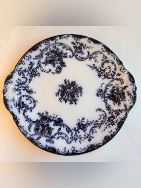 Royal Bonn Rosenguirlande Flow Blue Plate Franz Mehlem Germany 9.5”